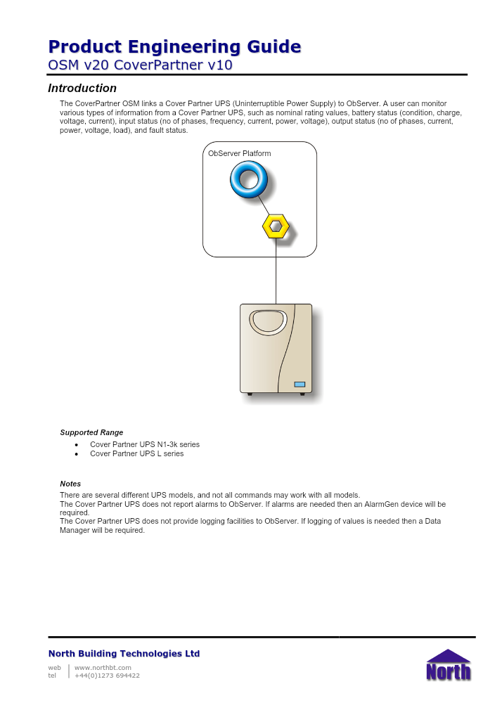 Preview thumbnail of page 1 of the CoverPartner Engineering Guide PDF document.